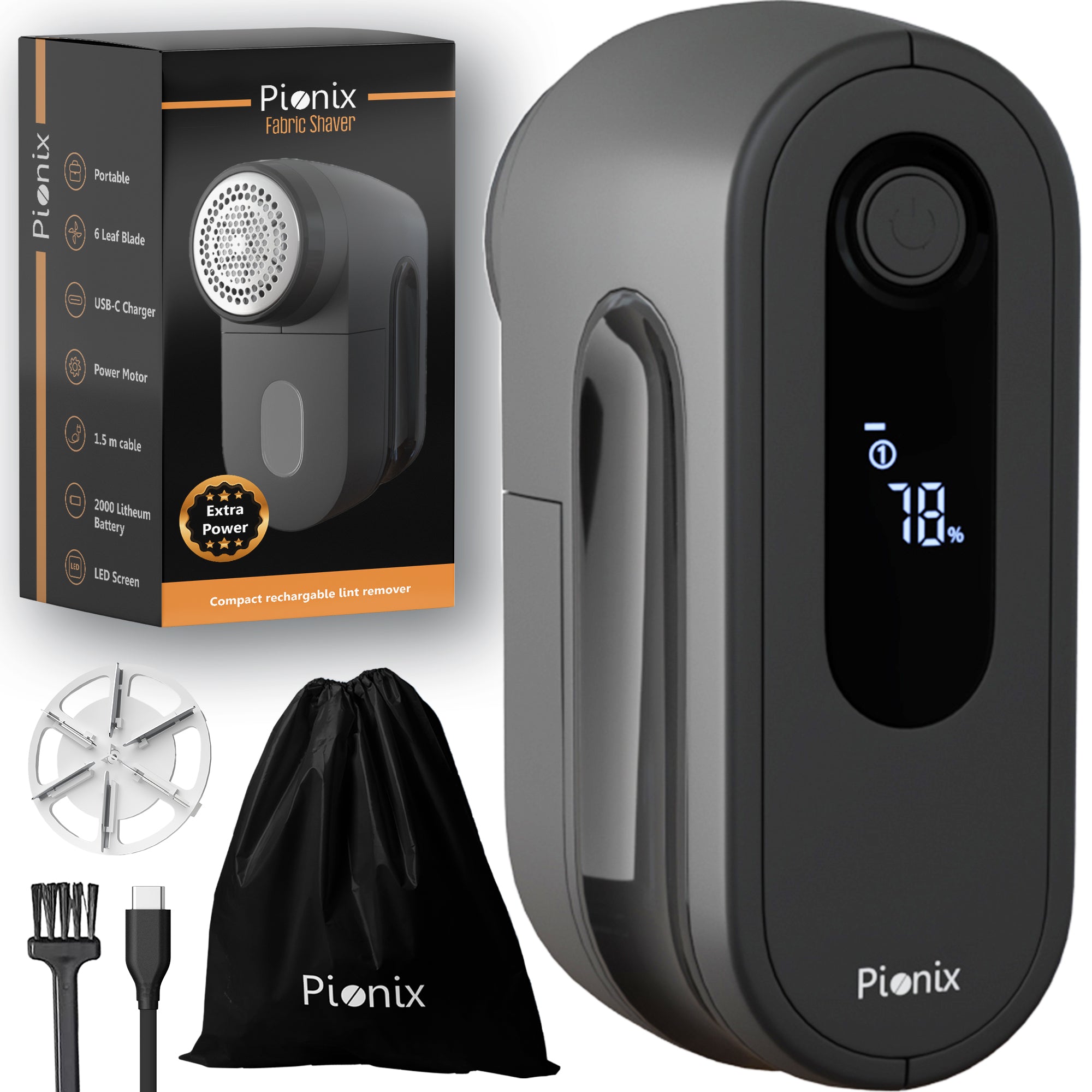 Pionix Fabric Shaver, Sweater Shavers to Remove Pilling, HighPerf Def