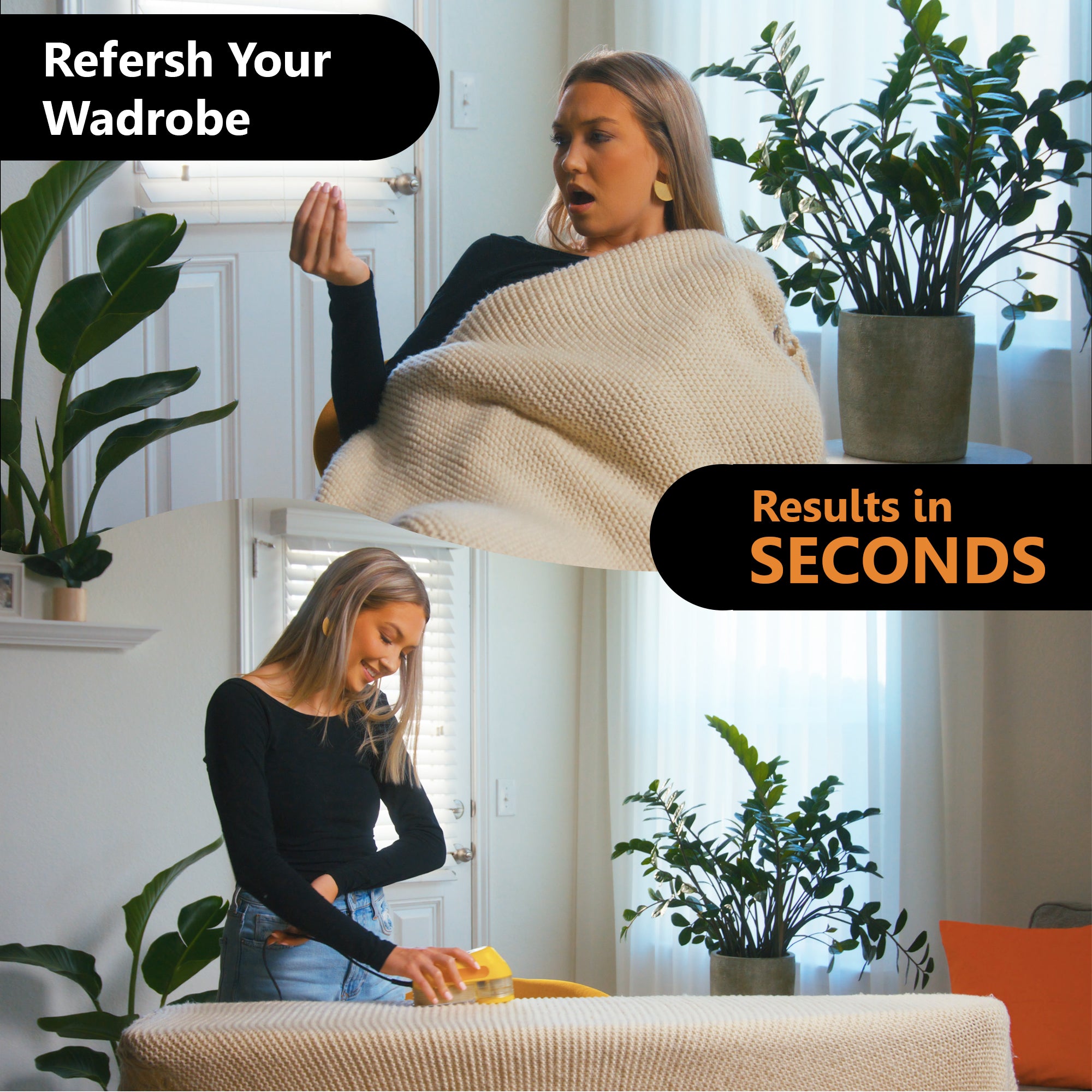 Pionix Extra Power Lint Remover Fabric Shaver 35W w/ Strong Suction